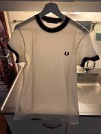 Wit met paarse Fred Perry T-Shirt met dikke stof te koop!, Maat 46 (S) of kleiner, Ophalen of Verzenden, Wit, Zo goed als nieuw