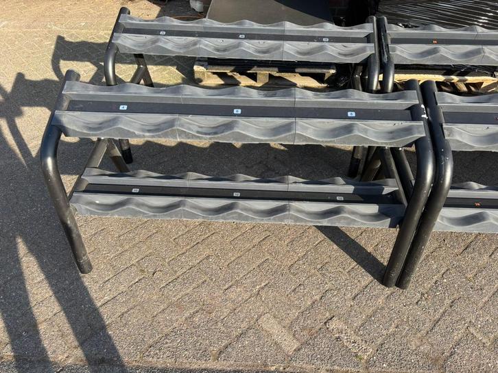 Technogym Dumbbellrek - 6 Paar, Sport en Fitness, Fitnessmaterialen, Gebruikt, Overige typen, Ophalen