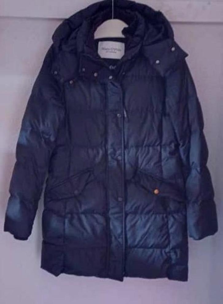 Marc O'polo Marco Polo puffer parka donsjas S 36, Kleding | Dames, Jassen | Winter, Gedragen, Maat 36 (S), Blauw, Ophalen of Verzenden