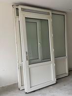 Kunststof deur met dubbelglas. (bxh= 109cmx245cm), Doe-het-zelf en Verbouw, Gebruikt, 215 cm of meer, Buitendeur, Glas