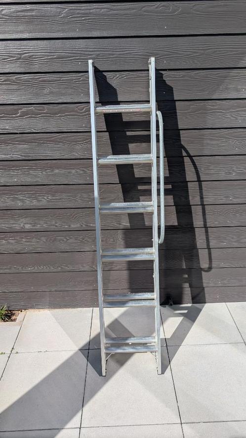 Inschuifbare, aluminium vlizotrap, Doe-het-zelf en Verbouw, Ladders en Trappen, Gebruikt, Ladder, 2 tot 4 meter, Opvouwbaar of Inschuifbaar