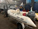 Brig rib met stuurinrichting 9.9 pk yamaha, Watersport en Boten, Zo goed als nieuw, Benzine, Minder dan 70 pk, Overige materialen