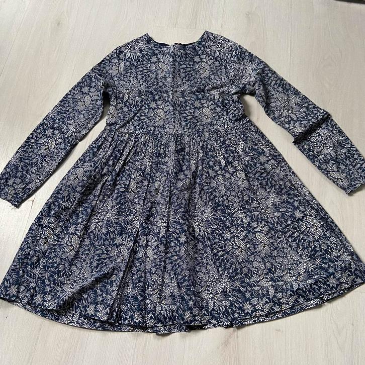 donkerblauwe JACADI jurk met sterren mt 152, Kinderen en Baby's, Kinderkleding | Maat 152, Zo goed als nieuw, Meisje, Jurk of Rok