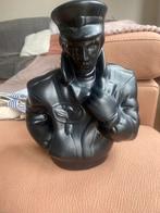 Iron Eagle Beeld - Piloot/Militair - Zwart Vintage Decoratie, Ophalen of Verzenden