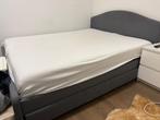 Hauga gestoffeerd bedframe incl 2 bedlades, Huis en Inrichting, Ophalen, 210 cm, Tweepersoons, Zo goed als nieuw