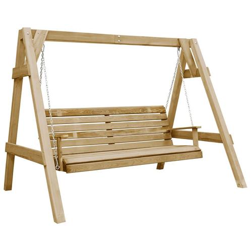 Schommelbank 205x150x157 cm geïmpregneerd grenenhout, Tuin en Terras, Tuinmeubel-accessoires, Nieuw, Verzenden