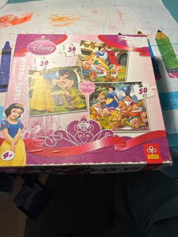 Sneeuwwitje Puzzels - 3 in 1 beschikbaar voor biedingen