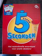 Spel: 5 seconden, Hobby en Vrije tijd, Gezelschapsspellen | Bordspellen, Ophalen of Verzenden, Zo goed als nieuw