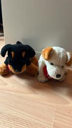 Twee schattige knuffels, hondjes, samen €1, Ophalen, Zo goed als nieuw, Overige typen