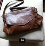 Dames hand schoudertas tuigleer,codnac kleur breed 35cm, Sieraden, Tassen en Uiterlijk, Tassen | Schoudertassen, Overige merken