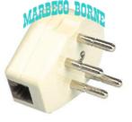 Telefoonstekker, modulair dubbel stekker, verloopstekker, Nedis, Nieuw, Info@marbeco.nl, Ophalen of Verzenden