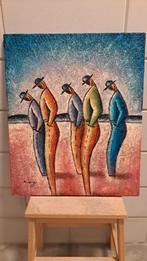 Schilderij van B. Long - Figuren, Antiek en Kunst, Ophalen of Verzenden