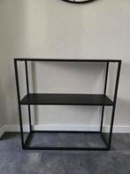 Zwart Stalen Sidetable - Virum Jysk 26x80cm, Huis en Inrichting, Tafels | Sidetables, Ophalen, 50 tot 100 cm, Zo goed als nieuw