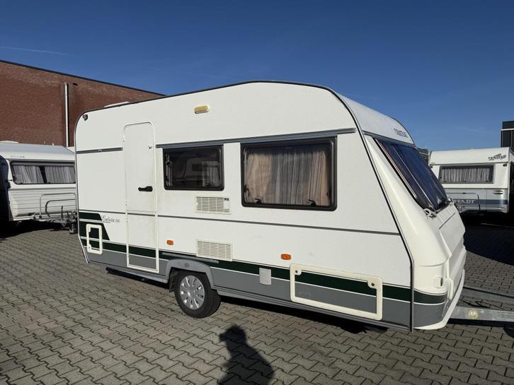 Chateau Calista 390 TZD bouwjaar 2000 met voortent, Caravans en Kamperen, Caravans, Bedrijf, tot en met 4, 750 - 1000 kg, Treinzit