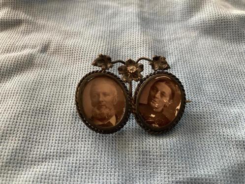 Rouwsierraad ca. 1900, Sieraden, Tassen en Uiterlijk, Antieke sieraden, Broche, Overige materialen, Verguld, Ophalen