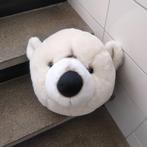 Witte Berenkop voor aan de Muur, Ophalen, Zo goed als nieuw, Wanddecoratie
