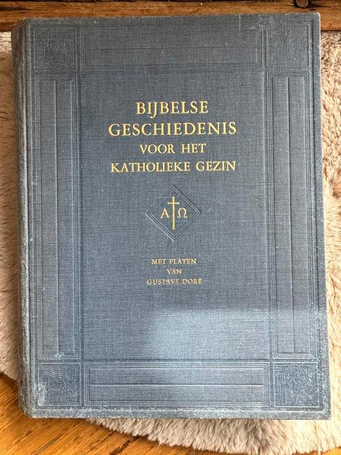 Bijbelse geschiedenis voor het Katholieke gezin / 1950, Boeken, Godsdienst en Theologie, Gelezen, Ophalen of Verzenden