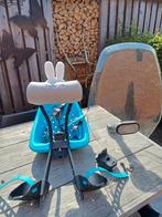 Yepp voorstoeltje blauw met Nijntje, Fietsen en Brommers, Ophalen, Voetsteuntjes, Yepp, Voorzitje