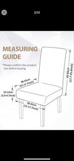 4x Nieuwe Stoelhoezen Panterprint, Huis en Inrichting, Bruin, Nieuw, Ophalen of Verzenden, Vier