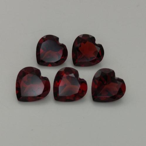 Mooie Hartjes Granaat 6.72 karaat - Edelstenen, Sieraden, Tassen en Uiterlijk, Edelstenen, Nieuw, Ophalen of Verzenden