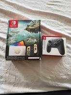 Nintendo Switch OLED Zelda Editie Inc. De Game + Controller, Ophalen, Overige genres, 1 speler, Zo goed als nieuw