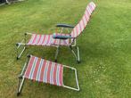 Crespo camping stoel met 2 voetenbankjes, Caravans en Kamperen, Kampeermeubelen, Ophalen, Gebruikt, Campingstoel