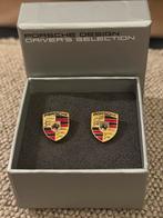 Manchetknopen Porsche Wapenschild 925 sterling zilver, Ophalen of Verzenden, Nieuw, Zilver, Verguld