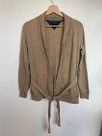 Tommy Hilfiger vest met ceintuur sweaterstof maat S bruin, Maat 38/40 (M), Danzigerkade 165, 1013 AP, Amsterdam, Ophalen of Verzenden