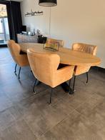 Goosens excellent stoelen 4x, Huis en Inrichting, Stoelen, Bruin, Nieuw, Leer, Ophalen of Verzenden