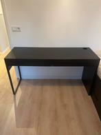 Micke Bureau - Zwartbruin - 142x50 cm, Huis en Inrichting, Bureaus, Ophalen, Gebruikt, Bureau