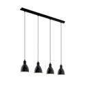Hanglamp 4 lampen - EGLO PRIDDY Zwart, Ophalen, Zo goed als nieuw, Minder dan 50 cm