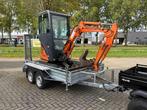 Hitachi - ZX17U-2 - Minigraafmachine incl. Aanhanger, Zakelijke goederen, Machines en Bouw | Kranen en Graafmachines, Graafmachine