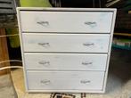 Ladenkast Flexa whitwash, Ophalen, 50 tot 100 cm, Zo goed als nieuw, 3 of 4 laden