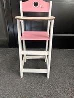 houten poppenstoeltje roze, Ophalen, Zo goed als nieuw