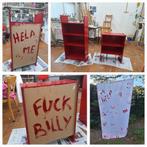 Billykast voor griezelfeestje, Huis en Inrichting, Kasten | Boekenkasten, Ophalen, Met plank(en), Strak, Gebruikt