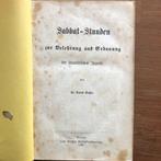 1868 Preisbuch. Hebraica. Sabbat-Stunden der Israelitischen, Antiek en Kunst, Antiek | Boeken en Bijbels, Ophalen of Verzenden