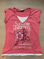 T-shirt roze met print | Yessica maat L, Yessica, Maat 42/44 (L), Ophalen of Verzenden, Korte mouw
