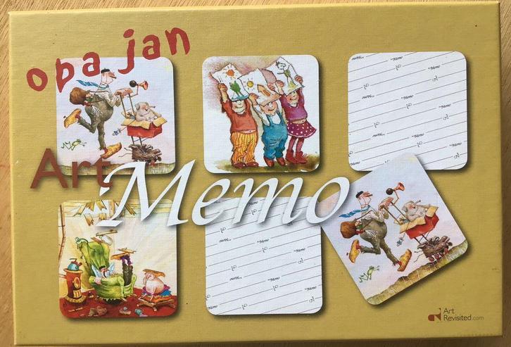 Opa Jan Art Memo - Marius van Dokkum - ZGAN, Hobby en Vrije tijd, Gezelschapsspellen | Overige, Zo goed als nieuw, Een of twee spelers