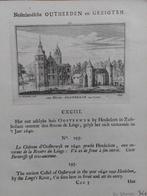 193 / Huis Oosterwijk Gravure van A. Rademaker 1e druk, Antiek en Kunst, Ophalen of Verzenden