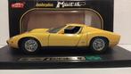 Lamborghini Miura 1969 yellow Ansin metal 1:18 KRD, Hobby en Vrije tijd, Modelauto's | 1:18, Ophalen of Verzenden, Zo goed als nieuw