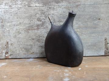 antieke veldfles WOI frans antiek brocante in goede staat beschikbaar voor biedingen