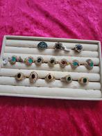 Diverse leuke ringen met steentjes, Overige materialen, Nieuw, Ophalen of Verzenden, 17 tot 18