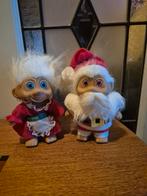 Vintage Kerst Troll set yule man en vrouw santa dolls, Ophalen of Verzenden