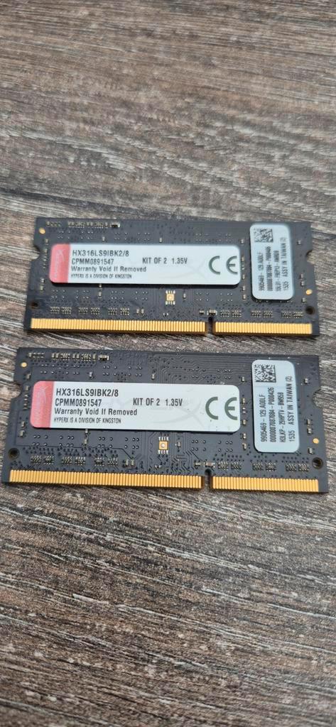 16GB (2x8GB) DDR3 laptops, Computers en Software, RAM geheugen, Gebruikt, Desktop, 8 GB, DDR3, Ophalen