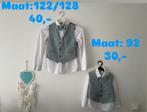 Gilet,blouse, vlinderdas., Kinderen en Baby's, Kinderkleding | Maat 122, Ophalen, Zo goed als nieuw, Jongen, Overhemd of Blouse