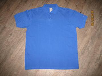 B & C Collection blauwe polo maat L  beschikbaar voor biedingen