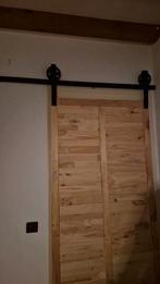 Ophangsysteem schuifdeur / barn door, Ophalen, Gebruikt, 80 tot 100 cm, Binnendeur