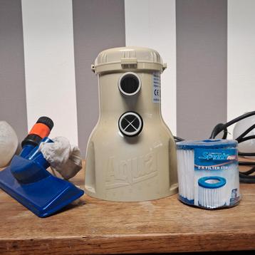 Krachtige zwembad filter pomp incl. nieuwe filter cartridge  beschikbaar voor biedingen