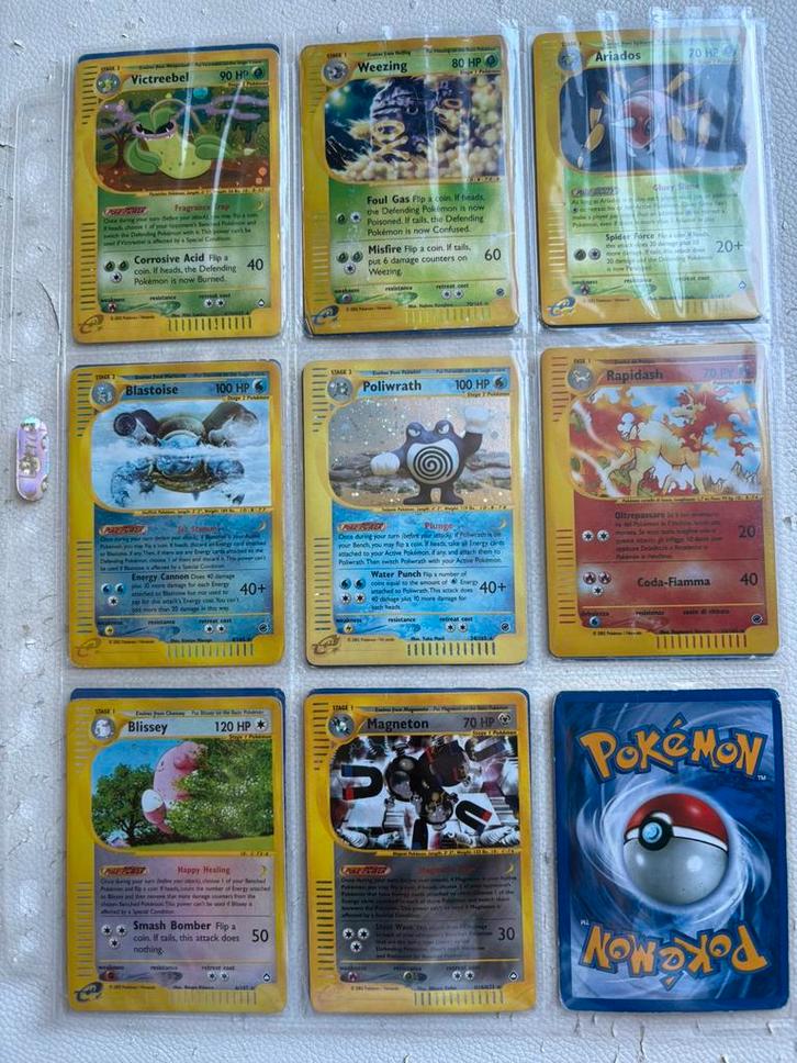 Pokemonkaarten Aquapolis en Expedition base Holo, Hobby en Vrije tijd, Verzamelkaartspellen | Pokémon, Zo goed als nieuw, Losse kaart