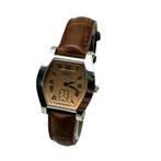 Gucci 7600M horloge, Sieraden, Tassen en Uiterlijk, Horloges | Heren, Overige merken, Leer, Staal, Polshorloge